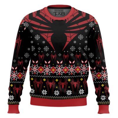 Dark Spider-Man Ugly Christmas Sweater