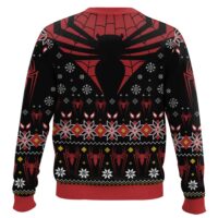 Hooktab Dark Spider-Man Ugly Christmas Sweater