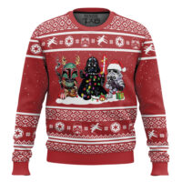 Hooktab Darth Vader And Stormtrooper Star Wars Ugly Christmas Sweater