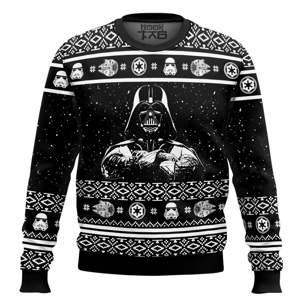 Hooktab Darth Vader Star Wars Ugly Christmas Sweater Hooktab Darth Vader Star Wars Ugly Christmas Sweater