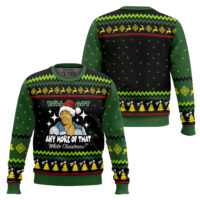 Hooktab Dave Chappelle White Christmas Ugly Christmas Sweater