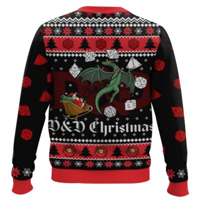 Hooktab D&D Christmas Dungeons & Dragons Ugly Christmas Sweater