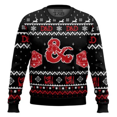 D&D Dungeons & Dragons Ugly Christmas Sweater