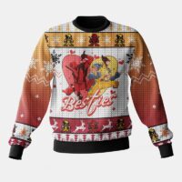Hooktab Deadpool And Wolverine Besties Friends Ugly Christmas Sweater