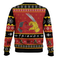 Hooktab Deadpool And Wolverine F.R.I.E.N.D.S Ugly Christmas Sweater