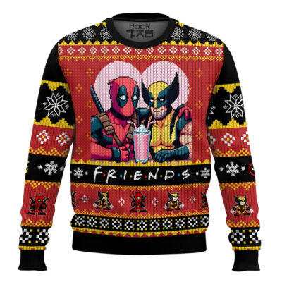 Deadpool And Wolverine F.R.I.E.N.D.S Ugly Christmas Sweater