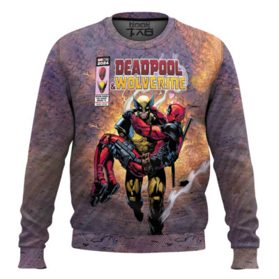 Deadpool And Wolverine Iconic Moment Ugly Christmas Sweater