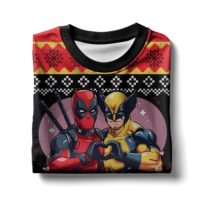 Hooktab Deadpool & Wolverine Besties Ugly Christmas Sweater