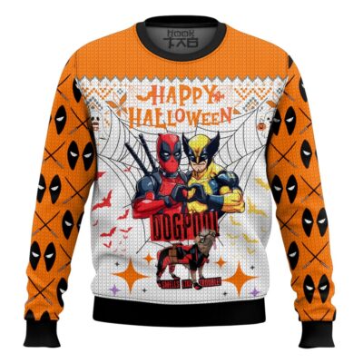 Deadpool Wolverine Halloween Ugly Christmas Sweater