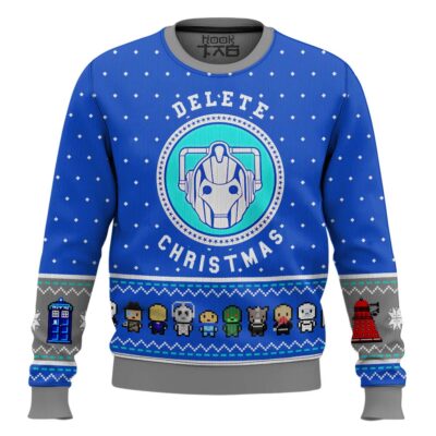 Delete Christmas Dalek Doctor Who Ugly Christmas Sweater