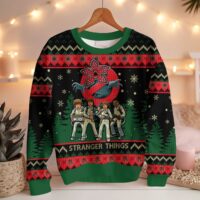 Hooktab Demogorgon Stranger Things Ugly Christmas Sweater