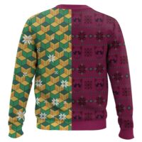 Hooktab Demon Slayer Giyu Tomioka Cosplay Ugly Christmas Sweater