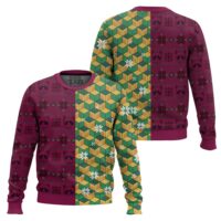 Hooktab Demon Slayer Giyu Tomioka Cosplay Ugly Christmas Sweater