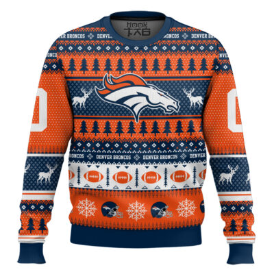 Denver Broncos - Custom Name And Number Ugly Sweater