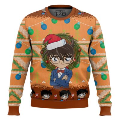 Detective Conan Case Closed Ugly Christmas Sweater