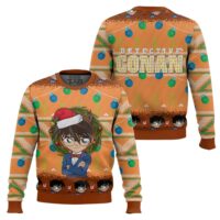 Hooktab Detective Conan Case Closed Ugly Christmas Sweater