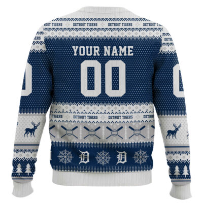 Hooktab Detroit Tigers – Custom Name And Number Ugly Sweater