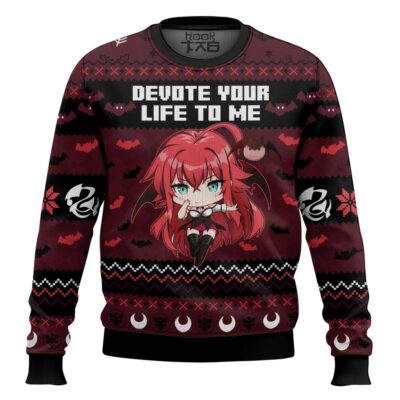 Devote Your Life To Me High School DXD Ugly Christmas Sweater