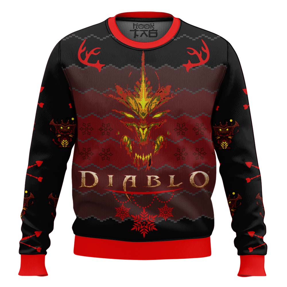 Hooktab Diablo 3 Ugly Christmas Sweater Hooktab Diablo 3 Ugly Christmas Sweater