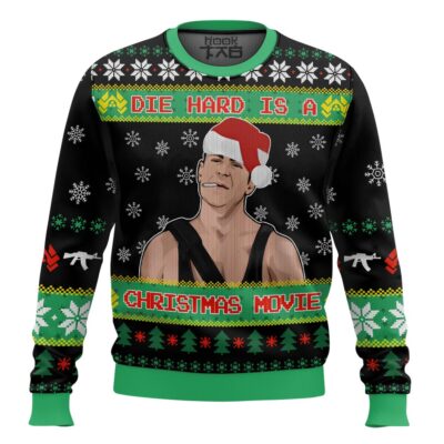 Die Hard Is A Christmas Movie Die Hard Ugly Christmas Sweater