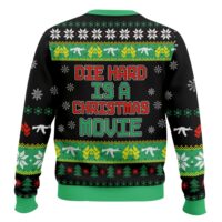 Hooktab Die Hard Is A Christmas Movie Die Hard Ugly Christmas Sweater