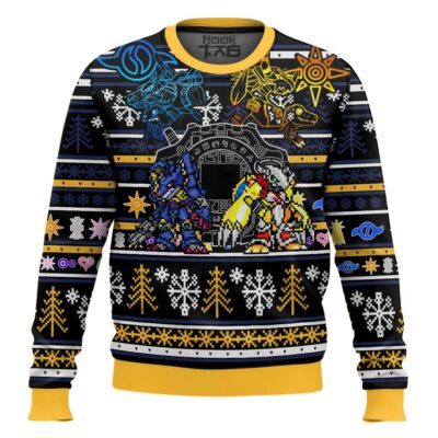 Digital Gate Mega Digimon Ugly Christmas Sweater