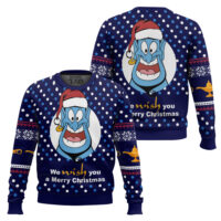 Hooktab Disney Aladdin We Wish You A Merry Christmas Ugly Christmas Sweater
