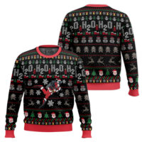Hooktab Diving Santa Ugly Christmas Sweater
