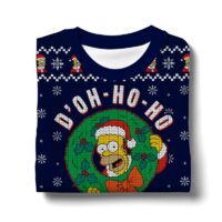 Hooktab D’oh Ho Ho The Simpsons Ugly Christmas Sweater