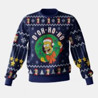 Hooktab D’oh Ho Ho The Simpsons Ugly Christmas Sweater