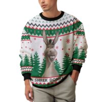 Hooktab Donkey The Shrek Ugly Christmas Sweater