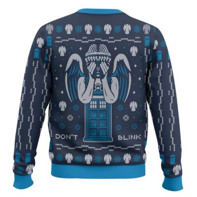 Hooktab Don’t Blink Doctor Who Ugly Christmas Sweater
