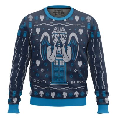 Don't Blink Doctor Who Ugly Christmas Sweater