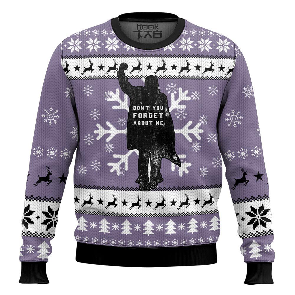 Hooktab Don't Forget About Me The Breakfast Club, Ugly Christmas Sweater Hooktab Don't Forget About Me The Breakfast Club, Ugly Christmas Sweater
