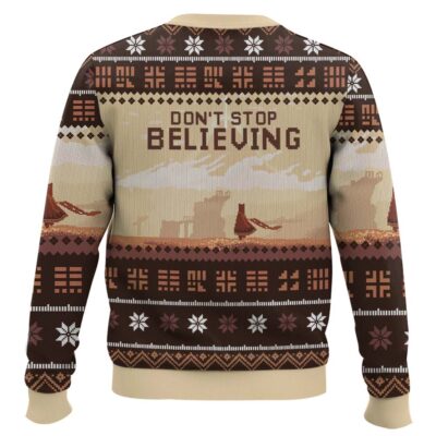 Hooktab Don’t Stop Believing Thatgamecompany Journey Ugly Christmas Sweater
