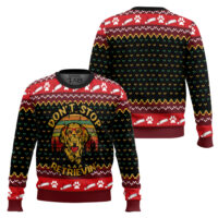Hooktab Dont Stop Retrievin Golden Retriever Ugly Christmas Sweater