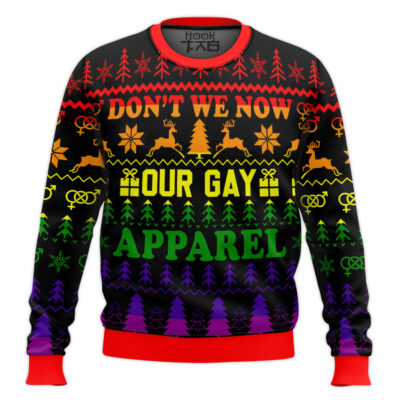 Don't We Now Our Gay Apparel LGBT Support Ugly Christmas Sweater