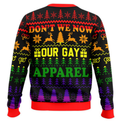 Hooktab Don’t We Now Our Gay Apparel LGBT Support Ugly Christmas Sweater