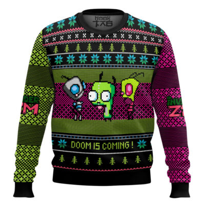 Doom Is Coming Invader Zim Ugly Christmas Sweater