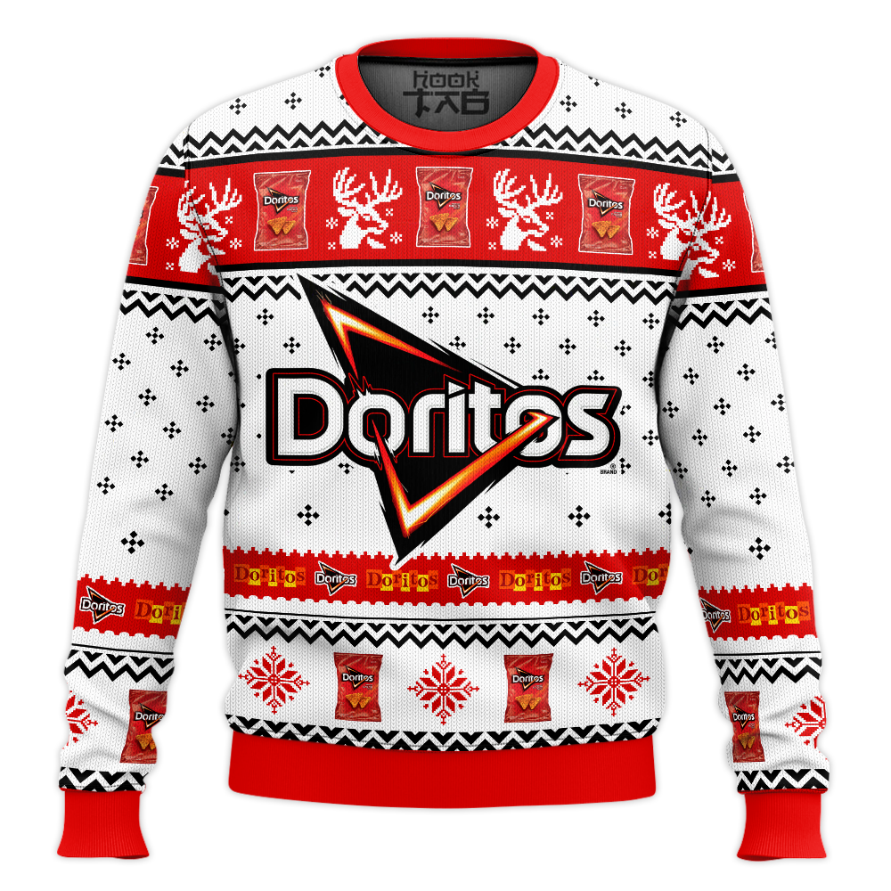 Hooktab Doritos Ugly Christmas Sweater Hooktab Doritos Ugly Christmas Sweater