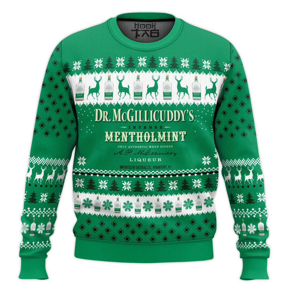 Hooktab Dr. Mcgillicuddy’s Mentholmint Ugly Christmas Sweater Hooktab Dr. Mcgillicuddy’s Mentholmint Ugly Christmas Sweater