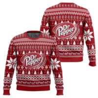 Hooktab Dr Pepper Diet Soda Ugly Christmas Sweater