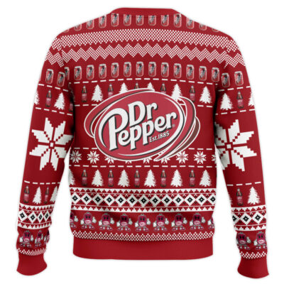 Hooktab Dr Pepper Diet Soda Ugly Christmas Sweater