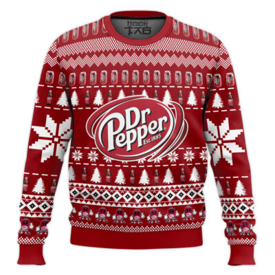 Dr Pepper Diet Soda Ugly Christmas Sweater