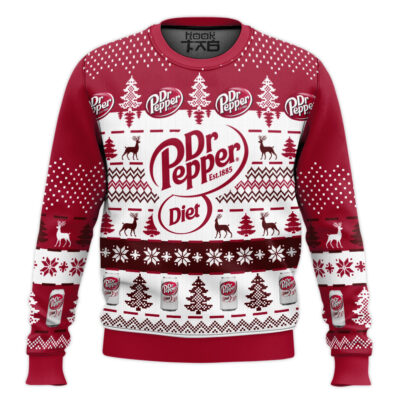 Dr Pepper Diet Ugly Christmas Sweater