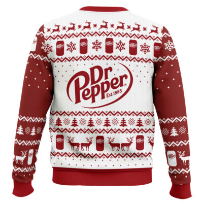 Hooktab Dr Pepper Soda Ugly Christmas Sweater