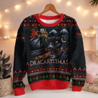 Hooktab Dracarystmas Game Of Thrones Ugly Christmas Sweater