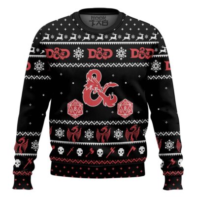 Dragon Dice Dungeons & Dragons Ugly Christmas Sweater