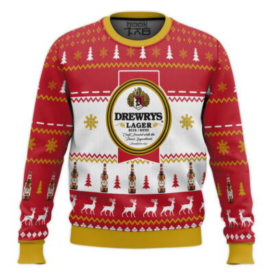 Drewrys Lager Beer Ugly Christmas Sweater