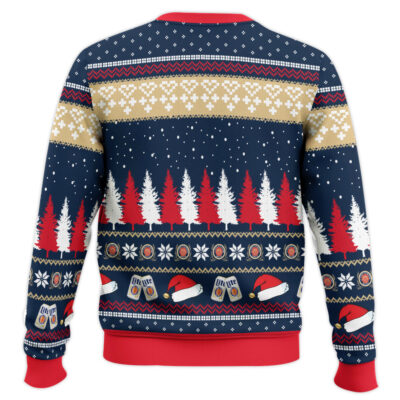 Hooktab Drink Miller Lite With Claus Ugly Christmas Sweater
